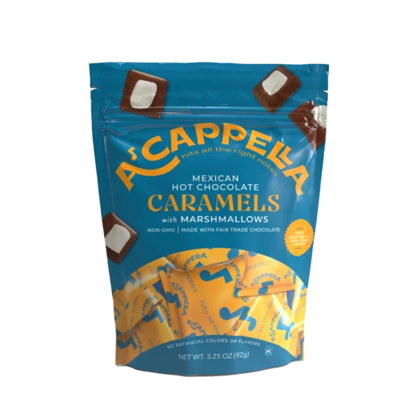 Mexican Hot Chocolate Caramels with Marshmallows